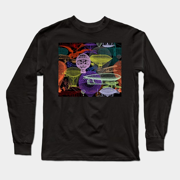 Airships Long Sleeve T-Shirt by implexity